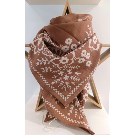 Foulards Bonheur du Jour - camelia